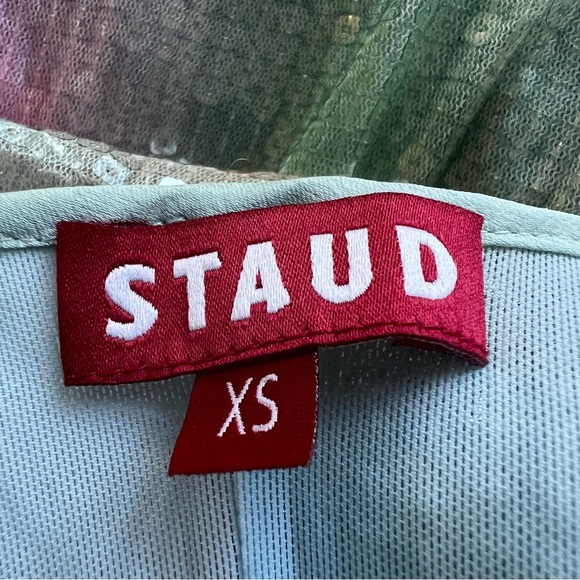 Staud Rainbow Sequin Slip Maxi Dress 26128 - Picture 10 of 12